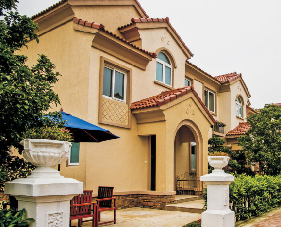 汉嘉龙质感外墙稻草漆